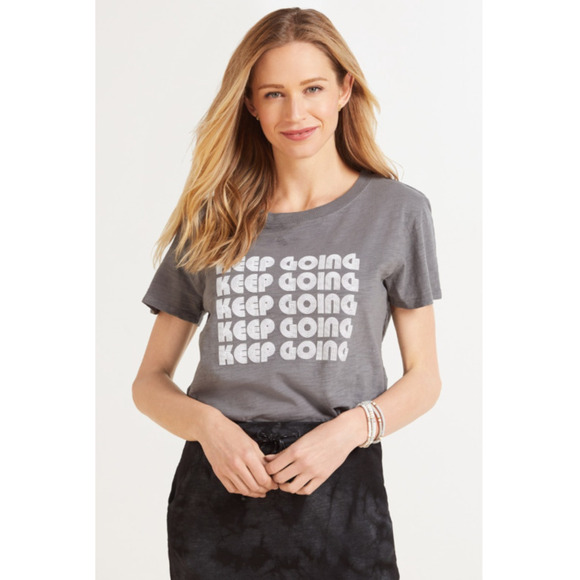 EVEREVE Sub Urban Riot NWT  Keep Going Graphic Tee T Shirt // XS - Picture 1 of 11